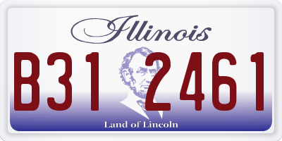 IL license plate B312461