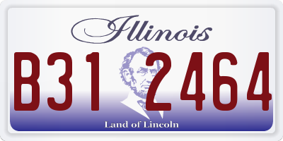IL license plate B312464