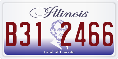 IL license plate B312466
