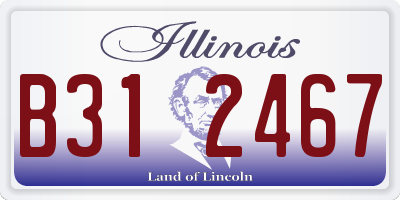 IL license plate B312467