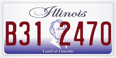 IL license plate B312470