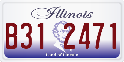 IL license plate B312471