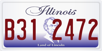 IL license plate B312472