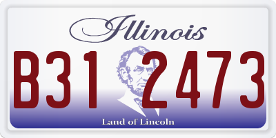 IL license plate B312473