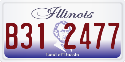 IL license plate B312477
