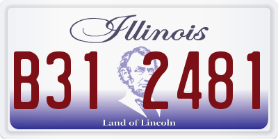 IL license plate B312481