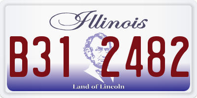 IL license plate B312482