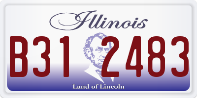 IL license plate B312483