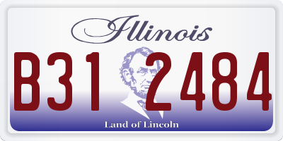 IL license plate B312484