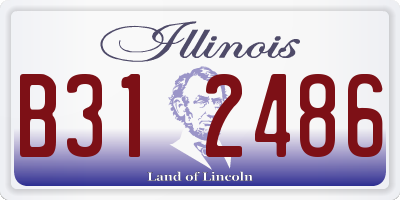 IL license plate B312486