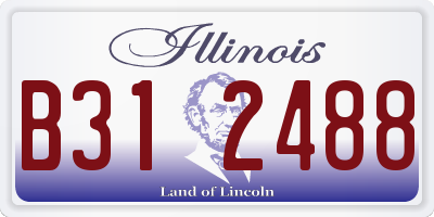 IL license plate B312488