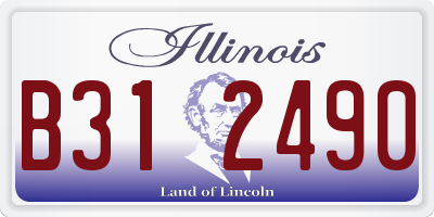 IL license plate B312490