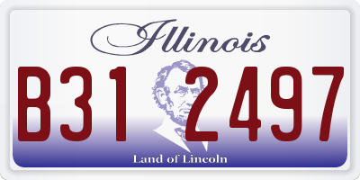 IL license plate B312497