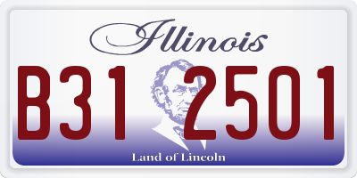 IL license plate B312501