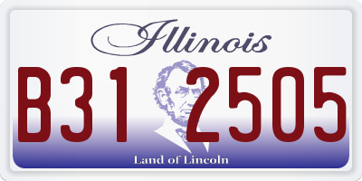 IL license plate B312505