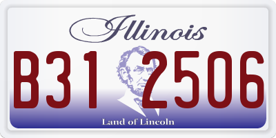 IL license plate B312506