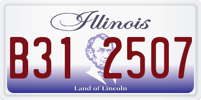 IL license plate B312507