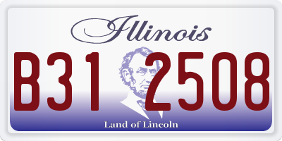 IL license plate B312508