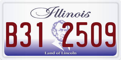 IL license plate B312509