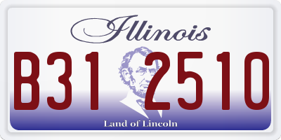 IL license plate B312510