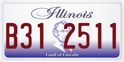 IL license plate B312511