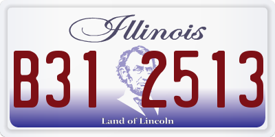 IL license plate B312513