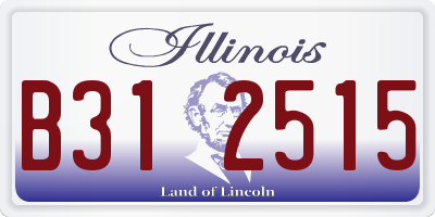 IL license plate B312515