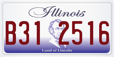 IL license plate B312516