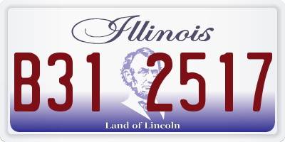 IL license plate B312517