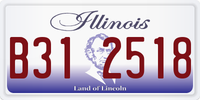 IL license plate B312518