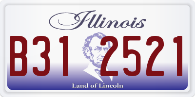IL license plate B312521