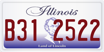IL license plate B312522