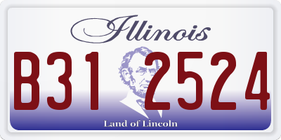 IL license plate B312524