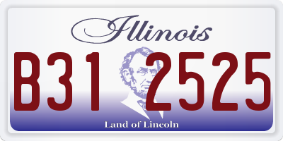 IL license plate B312525