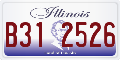 IL license plate B312526