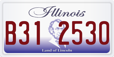 IL license plate B312530