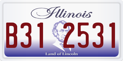 IL license plate B312531