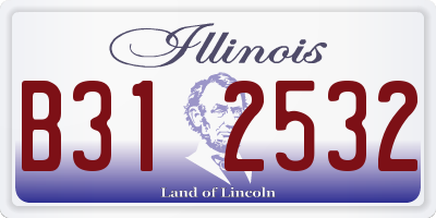 IL license plate B312532