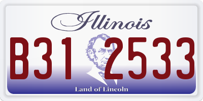 IL license plate B312533