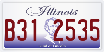 IL license plate B312535