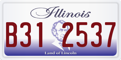 IL license plate B312537
