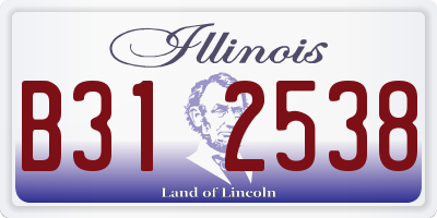 IL license plate B312538
