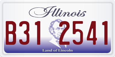 IL license plate B312541