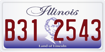 IL license plate B312543