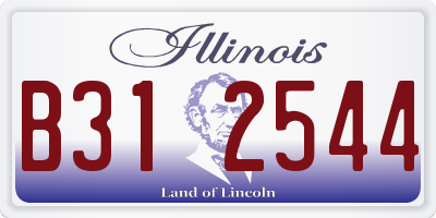 IL license plate B312544