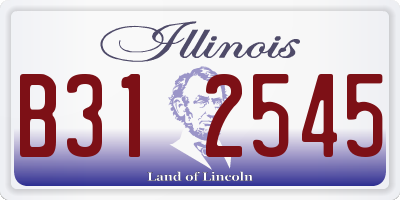 IL license plate B312545
