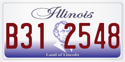 IL license plate B312548