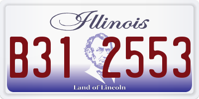 IL license plate B312553