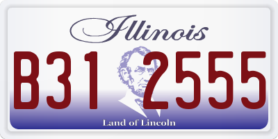 IL license plate B312555
