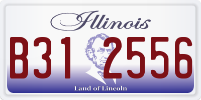 IL license plate B312556